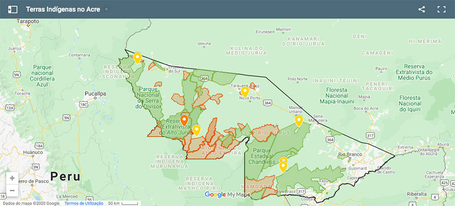 Geoprocessamento e Mapas — Fundação Nacional dos Povos Indígenas